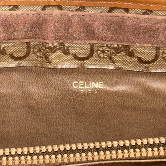 Celine cosmetic pouch Velcro and zip Brown Monogram Laptop Sleeve - Picture 5 of 11